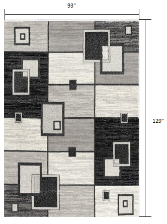 Homeroots 8' X 10' Gray Abstract Dhurrie Area Rug  Polypropylene 393839