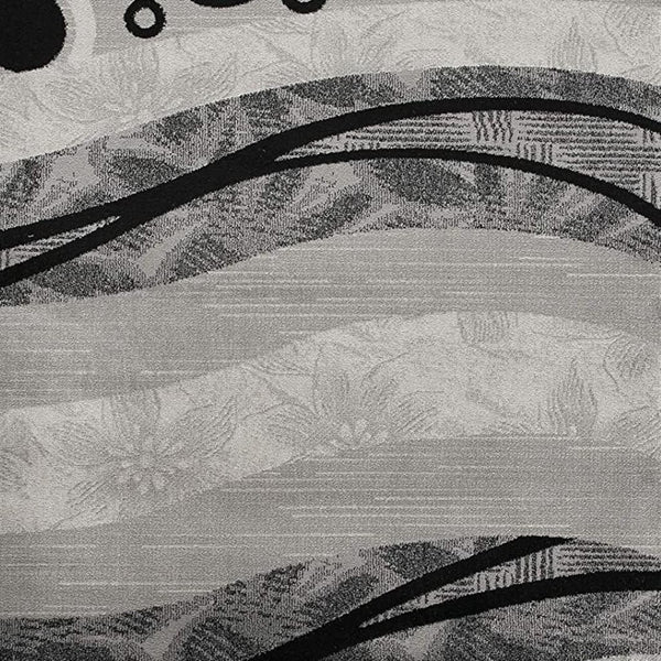 HomeRoots 10' Gray Abstract Runner Rug - Stylish Power-Loomed Design for Hallways, Entryways, and More 6' X 9' 393852
