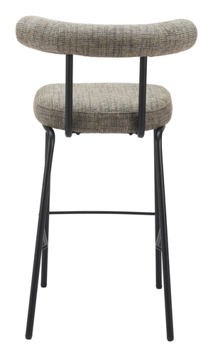 Kede Barstool Green Tweed 110100 Zuo Modern