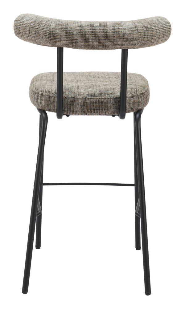Kede Barstool Green Tweed 110100 Zuo Modern