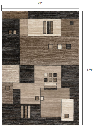 Homeroots 8' X 10' Beige Abstract Dhurrie Area Rug  Polypropylene 393923