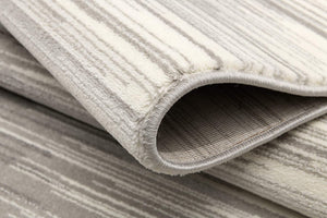 Homeroots 8' Black Striped Power Loom Runner Rug  Olefin 393932