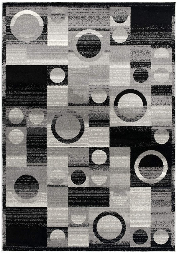Homeroots 20' Gray Abstract Dhurrie Runner Rug  Polypropylene 393956