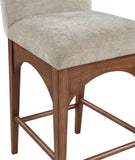 Waldorf Beige Chenille Fabric Stool 393Beige-C Meridian Furniture