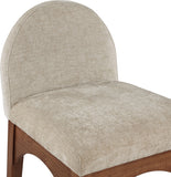 Waldorf Beige Chenille Fabric Stool 393Beige-C Meridian Furniture