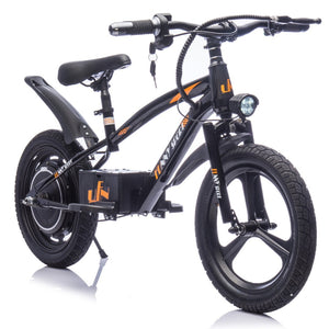 English Elm 24v Kids Electric Dirt Bike 300w Motor 16in Pneumatic Tires Adjustable Seat Ages 5 to 12 Black W1578P335442