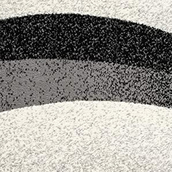 HomeRoots 10' Elegant Black Gray White Marble Effect Power Loom Runner Rug for Stylish Hallways & Spaces 3' x 10' 394047