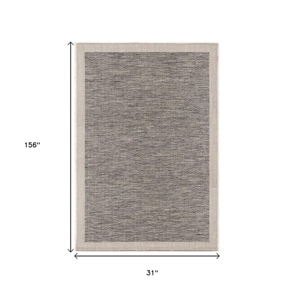 HomeRoots 10' Beige and Gray Abstract Runner Rug - Modern Style for Hallways, Kitchens, and Entryways 3' x 13' 394064
