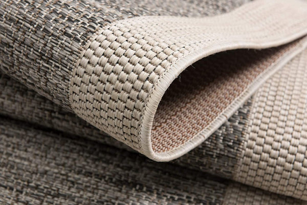 HomeRoots 10' Beige and Gray Abstract Runner Rug - Modern Style for Hallways, Kitchens, and Entryways 3' x 13' 394064