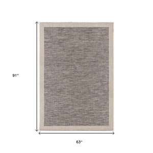 HomeRoots 10' Beige and Gray Abstract Runner Rug - Modern Style for Hallways, Kitchens, and Entryways 5' x 8' 394070