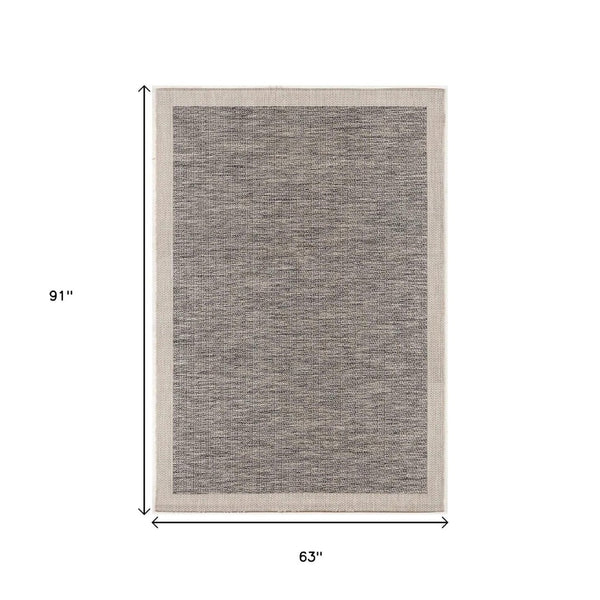 HomeRoots 10' Beige and Gray Abstract Runner Rug - Modern Style for Hallways, Kitchens, and Entryways 5' x 8' 394070