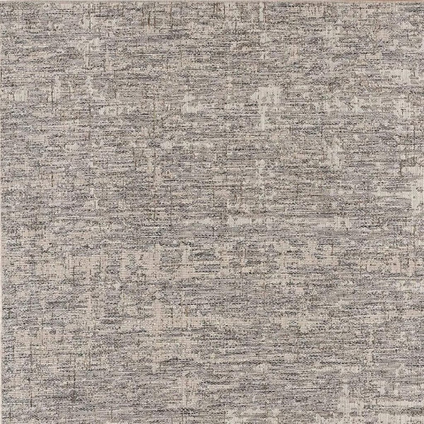 HomeRoots 10' Ivory Abstract Power Loom Runner Rug - Modern, Durable Design for Hallways and Entryways, Easy Care 3' x 10' 394074