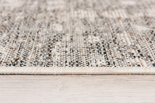 HomeRoots 10' Ivory Abstract Power Loom Runner Rug - Modern, Durable Design for Hallways and Entryways, Easy Care 3' x 15' 394077