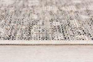 HomeRoots 10' Ivory Abstract Power Loom Runner Rug - Modern, Durable Design for Hallways and Entryways, Easy Care 8' x 10' 394083