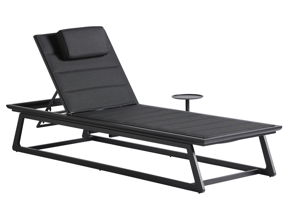 Lexington Tommy Bahama Outdoor 3940-75 Chaise Lounge – Stylish Outdoor Seating With Teak Accents & All-weather Comfort For Relaxation Obsidian  3940-75
