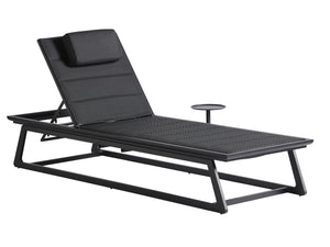 Lexington Tommy Bahama Outdoor 3940-75 Chaise Lounge – Stylish Outdoor Seating With Teak Accents & All-weather Comfort For Relaxation Obsidian  3940-75