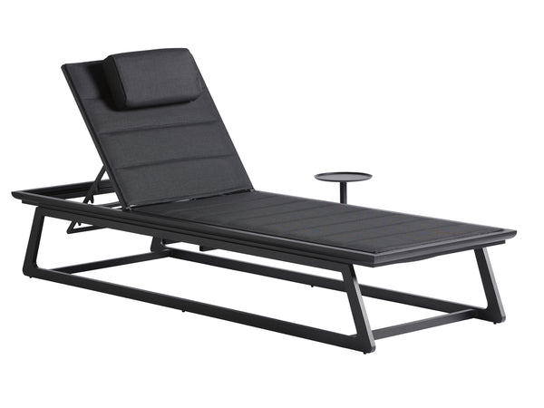Lexington Tommy Bahama Outdoor 3940-75 Chaise Lounge – Stylish Outdoor Seating With Teak Accents & All-weather Comfort For Relaxation Obsidian  3940-75