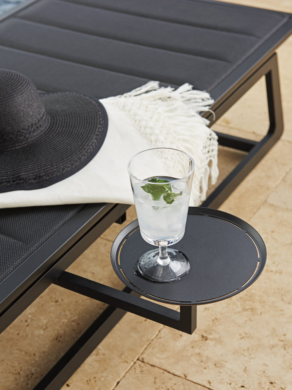 Lexington Tommy Bahama Outdoor 3940-75 Chaise Lounge – Stylish Outdoor Seating With Teak Accents & All-weather Comfort For Relaxation Obsidian  3940-75