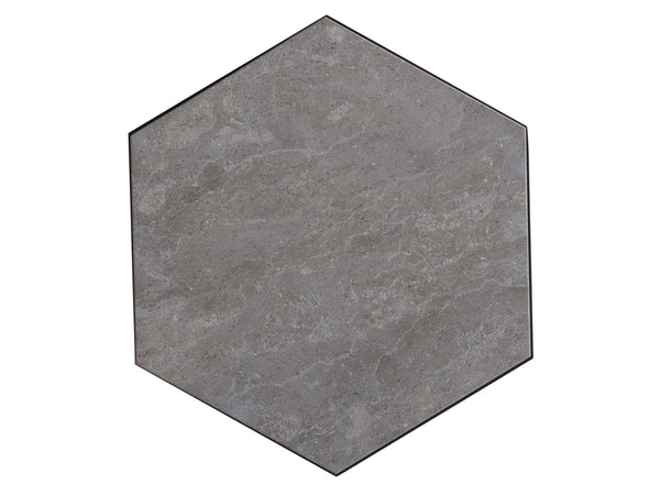 Lexington Tommy Bahama Outdoor 3940-950 Spot Table - Sleek Hexagonal Stone Top On Modern Graphite Base, Perfect For Chic Outdoor Spaces Obsidian  3940-950