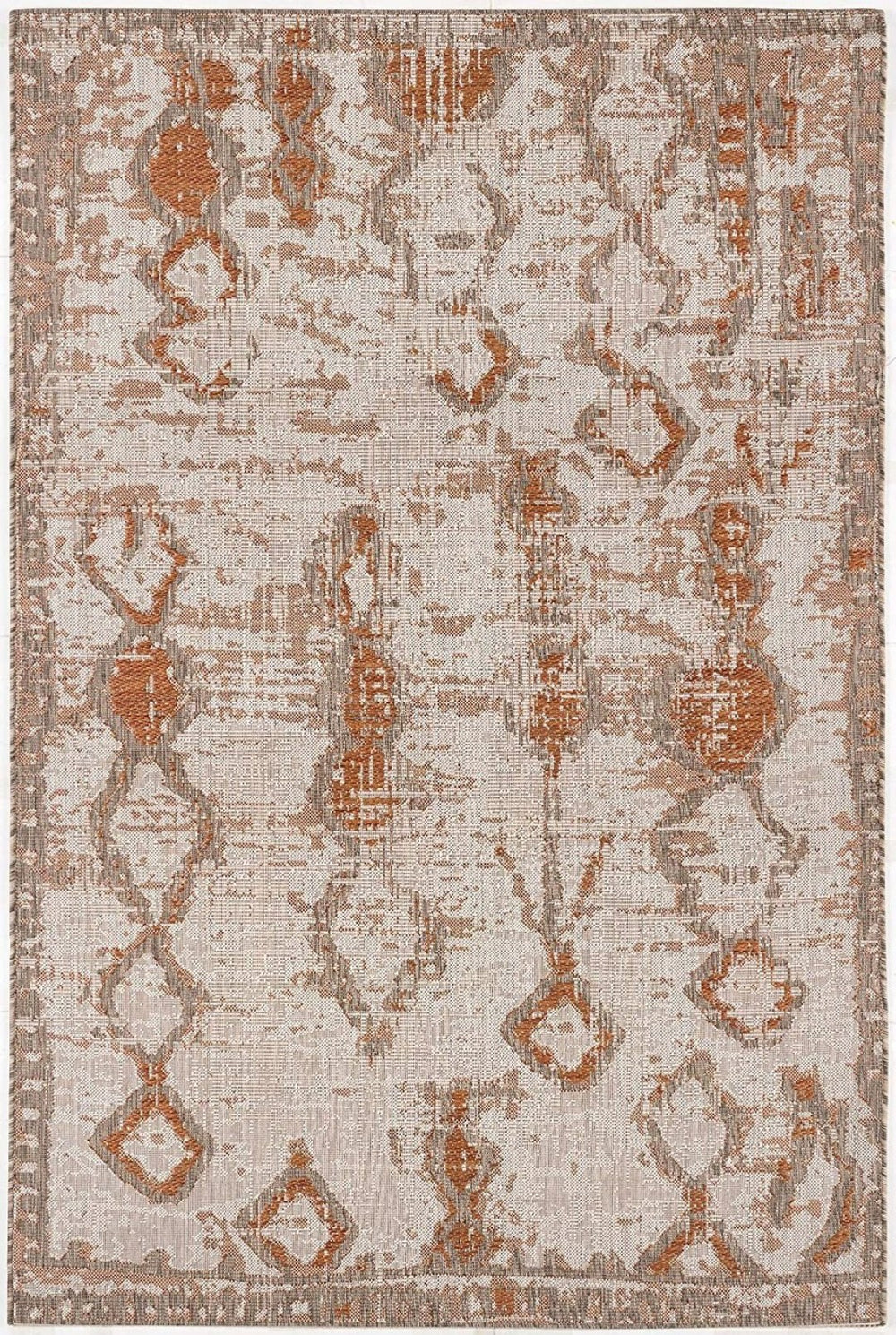 HomeRoots 5' Beige and Brown Abstract Area Rug – Modern Design for Living Rooms, Dining Spaces, and More 5' x 8' 394104