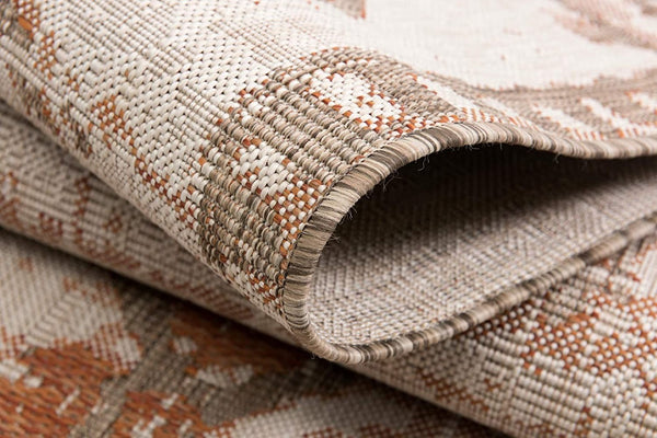 HomeRoots 5' Beige and Brown Abstract Area Rug – Modern Design for Living Rooms, Dining Spaces, and More 5' x 8' 394104