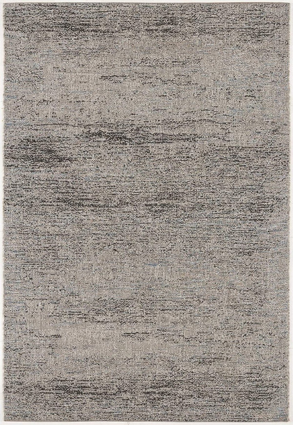 HomeRoots 5' Blue and Gray Distressed Area Rug - Modern Abstract Design for Comfortable, Stylish Living Spaces 5' x 8' 394114