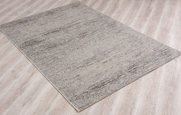 HomeRoots 5' Blue and Gray Distressed Area Rug - Modern Abstract Design for Comfortable, Stylish Living Spaces 8' X 10' 394115