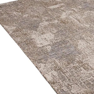 HomeRoots 5' Gray and Ivory Abstract Area Rug - Modern, Durable, and Easy-Care for Stylish Living Spaces 5' X 7' 394124