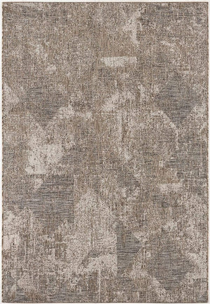 HomeRoots 5' Gray and Ivory Abstract Area Rug - Modern, Durable, and Easy-Care for Stylish Living Spaces 5' X 7' 394124