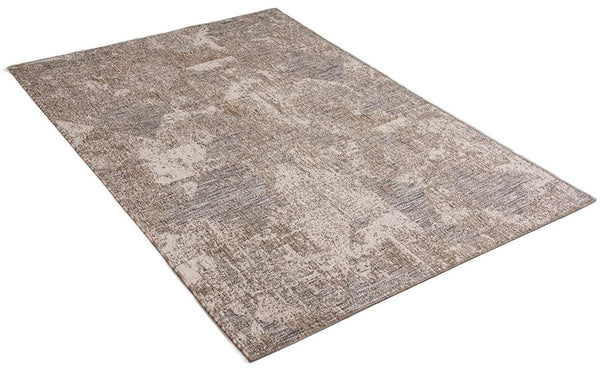 HomeRoots 5' Gray and Ivory Abstract Area Rug - Modern, Durable, and Easy-Care for Stylish Living Spaces 5' X 7' 394124