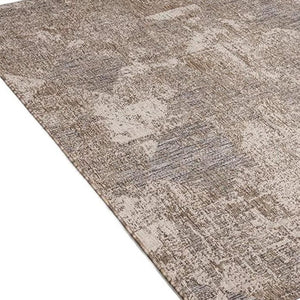 HomeRoots 5' Gray and Ivory Abstract Area Rug - Modern, Durable, and Easy-Care for Stylish Living Spaces 5' X 7' 394124