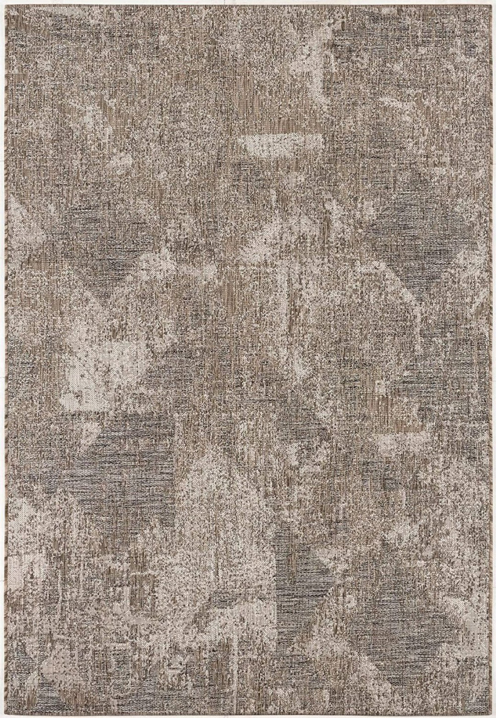 HomeRoots 5' Gray and Ivory Abstract Area Rug - Modern, Durable, and Easy-Care for Stylish Living Spaces 8' x 10' 394125