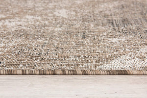 HomeRoots 5' Gray and Ivory Abstract Area Rug - Modern, Durable, and Easy-Care for Stylish Living Spaces 8' x 10' 394125