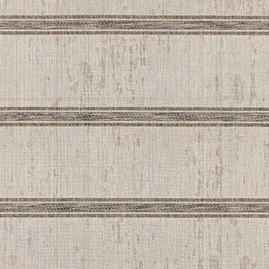 HomeRoots 13' Ivory and Gray Striped Runner Rug – Durable, Stylish Accent for Hallways and High-Traffic Areas 3' x 15' 394128