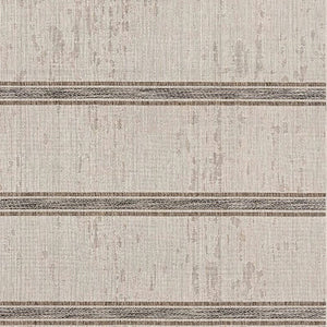 HomeRoots 13' Ivory and Gray Striped Runner Rug – Durable, Stylish Accent for Hallways and High-Traffic Areas 3' x 20' 394129
