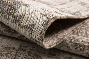 HomeRoots 10' Gray and Ivory Ikat Runner Rug - Stylish, Durable Design for Hallways, Kitchens, and Entryways 3' x 10' 394136