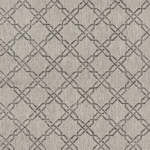 HomeRoots 13' Modern Gray and Ivory Geometric Runner Rug - Durable, Stylish, and Perfect for High-Traffic Areas 3' x 13' 394148