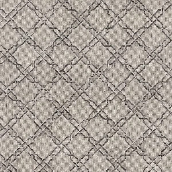 HomeRoots 13' Modern Gray and Ivory Geometric Runner Rug - Durable, Stylish, and Perfect for High-Traffic Areas 3' x 13' 394148