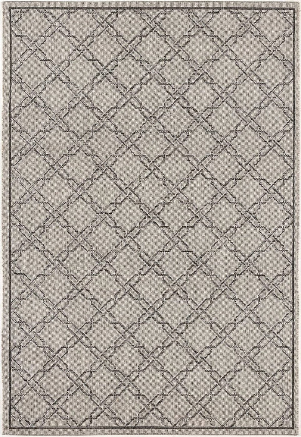 HomeRoots 13' Modern Gray and Ivory Geometric Runner Rug - Durable, Stylish, and Perfect for High-Traffic Areas 3' x 13' 394148