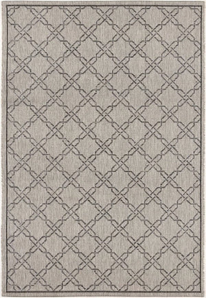 HomeRoots 13' Modern Gray and Ivory Geometric Runner Rug - Durable, Stylish, and Perfect for High-Traffic Areas 3' x 13' 394148