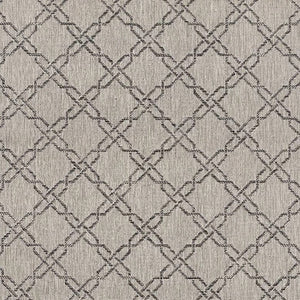 HomeRoots 13' Modern Gray and Ivory Geometric Runner Rug - Durable, Stylish, and Perfect for High-Traffic Areas 3' x 15' 394149