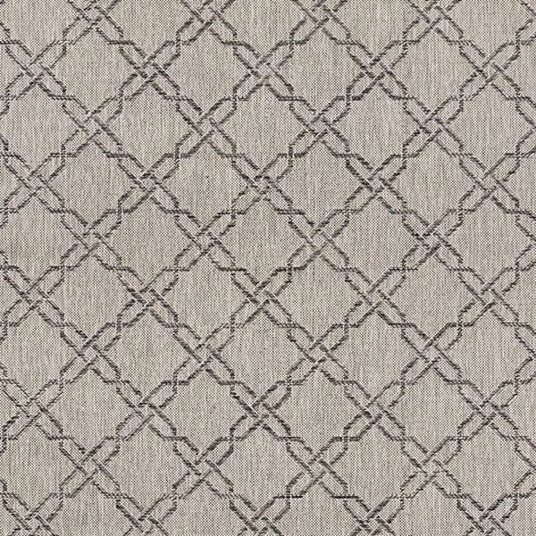 HomeRoots 13' Modern Gray and Ivory Geometric Runner Rug - Durable, Stylish, and Perfect for High-Traffic Areas 3' x 15' 394149