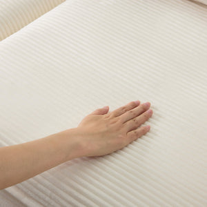 English Elm 136" Plush Cloud Modular 4-Seater Sofa with 2 Ottomans, Beige Corduroy, High-Resilience Foam Comfort, Durable Wood Frame W1829S00064