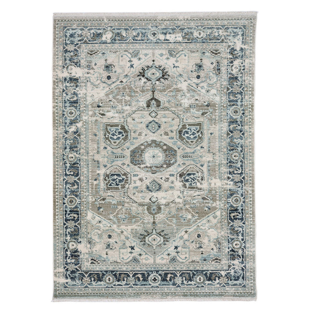 Capel Rugs Alden-heriz Timeless Area Rug - Exquisite Machine-made Design In Modern Colors For Lasting Beauty Silver Grey, Blue 100% Olefin 3942ns02060800330
