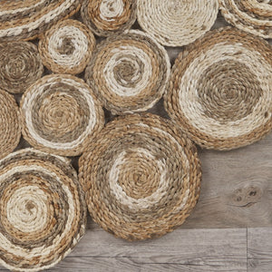 HomeRoots 5' Natural Jute Hand Braided Area Rug - Eco-Friendly, Durable Charm for Coastal and Farmhouse Styles 5' X 5' Novelty 394211