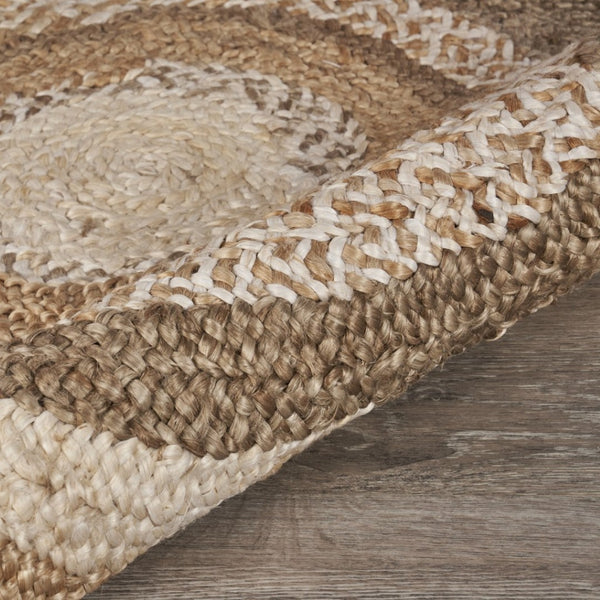 HomeRoots 8' Beige Jute Hand-Braided Rug - Timeless Texture and Natural Warmth for Any Decor Style 8' Round 394218