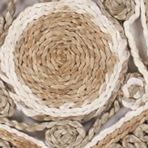 HomeRoots 8' Beige Jute Hand-Braided Rug – Eco-Friendly Natural Fiber Design for Stylish Home Décor Elegance 8' Round 394221