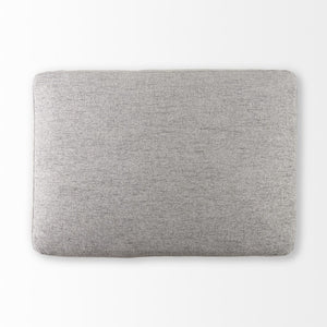 Homeroots 26" Gray Polyester And Brown Cocktail Ottoman   394240