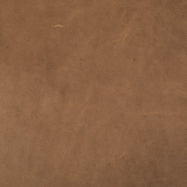 Homeroots 36" Brown Faux Leather Cube Ottoman   394245