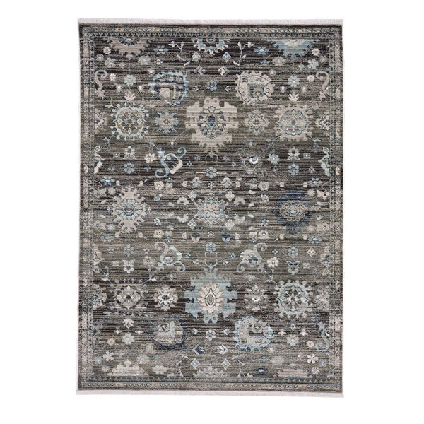 Capel Rugs Alden-ushak Timeless Elegance: Durable, Machine-woven Area Rug In Contemporary Colors For Any Space Shadow, Blue 100% Olefin 3944rs05010705370